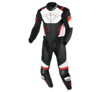Tuta in Pelle 2 Pezzi Macna Varshall Nero/Rosso58 Nero,Rosso