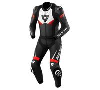 §Tuta in Pelle 2 Pezzi Rev'It! Argon 2 Nero-Rosso Neon§