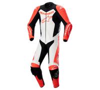 Alpinestars GP Force Lurv, tuta in pelle 1pz. traforata 54 male Rosso Fluo/Bianco/Nero
