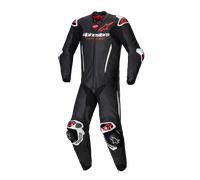 Alpinestars GP-R7 Tuta in pelle da moto in 1 pezzo, nero/bianco/rosso neon, 52