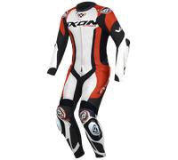 Ixon Vortex 3 Tuta in pelle da moto 1 pezzo, bianco/nero/rosso, Taglia 3XL
