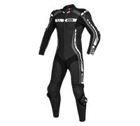 IXS Sport RS-800 1.0 Tuta in moto un pezzo, nero-grigio-bianco, taglia 52