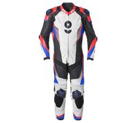 Tuta In Pelle Moto GMS GRC-1 1 Pezzo Nero/Blu/Rosso48 Nero,Blu,Rosso