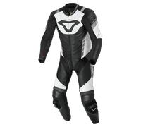 Macna Varshall traforato One Piece Moto Tuta in pelle, nero-bianco, taglia 52 per maschi