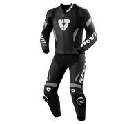 Tuta da moto Revit Argon 3 due pezzi nero-rosso fluo 54
