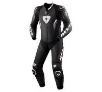 Revit Argon 3 Tuta in pelle da motociclista One Piece perforata, nero-bianco, taglia 50 per maschi