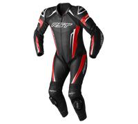 RST Tractech EVO 5 Tuta in pelle da moto di un pezzo, nero-rosso, taglia 2XL