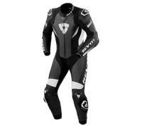 Revit Control Tuta in pelle da moto di un pezzo, nero-bianco, taglia 54 per maschi
