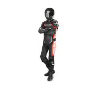 TUTA PELLE SPIDI TRACK WIND PRO - Colore: Rosso-Nero, Taglia: 50
