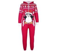 Tuta In Pile Per Bambini Con Pinguino Di Natale A2Z