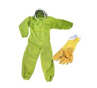 Tuta in tessuto for coltore Anti morso 3D Abbigliamento traspirante Custume Protezione Felpa con cappuccio Cappello Tuta coltura Strumenti for Forniture agri(Clothes with gloves,3XL)