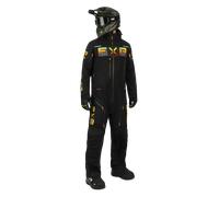 FXR Maverick F.A.S.T. Insulated Tuta da motoslitta monopezzo, nero-giallo, taglia L