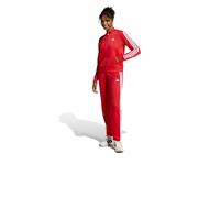 Tuta donna acetata Adidas Essentials 3-STR JD2684 rosso-bianco