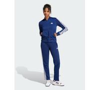 Tuta Intera Completa Full Tracksuit DONNA Adidas DayReady 3-Stripes Blue Bianc