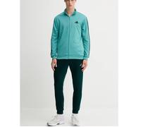 Tuta Intera Completa Full Tracksuit UOMO Adidas Basic 3-Stripes Blue Acqua