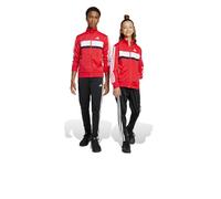 Tuta Intera Completa Ragazzi Adidas Essentials 3-Stripes Tiberio Rosso Nero