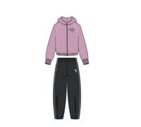 Tuta Intera Completa Ragazzi bambini Unisex Diadora Jogger HD FZ LOGO Viola