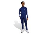 adidas Unisex - Bambini ESSENTIALS CLIMACOOL STRIPES TRACKSUIT, dark blue/white, 15-16 Years