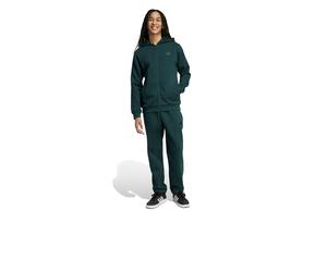 Tuta Intera Completa Tracksuit UOMO Adidas 3-S Fleece FZ HD Verde petrolio