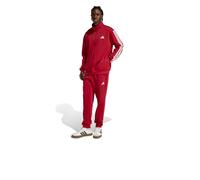 adidas Homme SPORTSWEAR BASIC 3 STRIPES FLEECE TRACKSUIT, active maroon/white, S