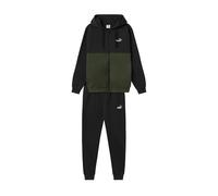Tuta Intera Completa Tracksuit UOMO Puma Hooded FZ Sweat Nero Verde