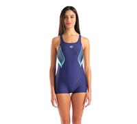 Tuta intera corta da piscina Maxfit eco Arena W Kaori Blu 50 (IT) - 46 (FR) Tinta unita