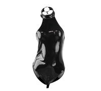 Tuta Intera DonnaLingerie Sensuale Body da Donna in Ecopelle con Cerniera Lucida Aderente Costume da Lingerie BodyAperto Vestitini SexiHot (Black XXXL)
