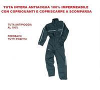 Tuta intera impermeabile moto Overside All Dry antipioggia al 100% codice OVO601