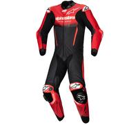 Tuta intera in pelle Alpinestars GP-R7 Tech-Air ready/compatibile nero-rosso 46