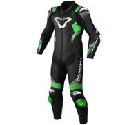 Tuta Intera In Pelle Macna Armadyl Nero Verde UOMO 56
