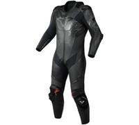 Macna Ignite Tuta in pelle da moto monopezzo traforata, nero, Taglia 54
