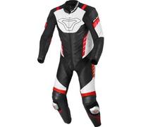 Tuta Intera In Pelle Macna Varshall Nero Rosso UOMO 48