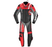 Spidi DP-Progressive Pro, tuta in pelle 1pz. perforata 52 male Nero/Rosso/Grigio