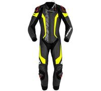 Tuta Intera In Pelle Spidi Laser Pro Perforated Nero Giallo Fluo UOMO 54