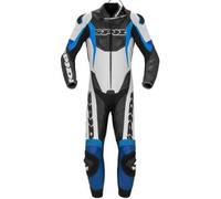 Spidi Sport Warrior Pro, 1pcs tuta in pelle traforata 52 male Bianco/Blu