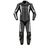 Tuta Intera In Pelle Spidi Sport Warrior Perforated Pro Nero Bianco UOMO 50