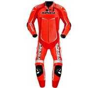 Tuta Intera In Pelle Spidi Track Wind Replica Evo Rosso Bianco UOMO 50