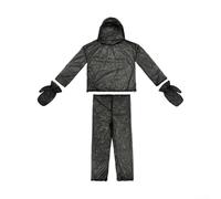 Tuta intera per tuta a rete con giacca, cappuccio, pantaloni e guanti, set di abbigliamento in rete anti moscerini per protezione contro le mosche, attrezzatura a prova di mosche per campeggio (B)