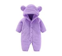 Tuta invernale da neve per neonato Infant-And-Toddler-Bodysuit Bambino Inverno con Cappuccio Sci Cappotto Pagliaccetto Footed Anteriore Bambine e Bambini Toddler One Piece Jumpsuit tute