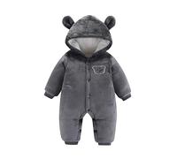 Tuta invernale da neve per neonato Infant-And-Toddler-Bodysuit Snowsuit Bambino Bambina Romper Cappotto Pagliaccetto Footed Anteriore Unisex Kids