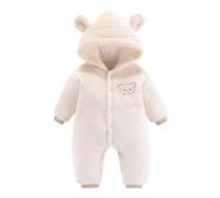 Tuta invernale da neve per neonato Infant-And-Toddler-Bodysuit Snowsuit Bambino Bambina Romper Cappotto Pagliaccetto Footed Anteriore Unisex Kids