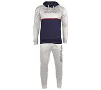 Tuta in pile bicolore Givova Italia 106 Gris 2XL