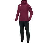 JAKO Tuta da uomo in poliestere Classico con cappuccio, Maroon, XXL, M9450