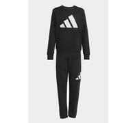 Tuta Junior Adidas Felpa Girocollo e Pantalone KE1227 Nero