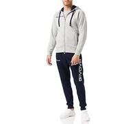 TUTA KING FELPA GRIGIO/BLU Tg. 2XS