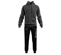 TUTA KING FELPA GRIGIO SCURO/NERO Tg. M