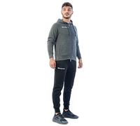 TUTA KING FELPA GRIGIO SCURO/NERO Tg. S