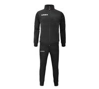 Tuta Legea Sport Uomo Casa Calcio Due Pezzi Felpa Cuba Nero Zip