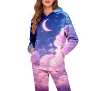 Tuta Leggera Donna Tuta Ginnastica Felpa Con Cappuccio E Pantaloni Jogging 2 Pezzi Da Casa Comode Leggera Set Palestra Taglie Forti Elegante Completo Sportiva Casual Caldo Abbigliamento Curvy