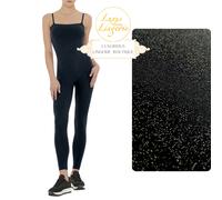 Tuta Lucida Di Wolford S Nera Argento Intera Senza Maniche Glitter